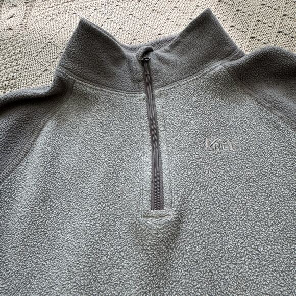 REI Gray Fleece 1/4 Zip Pullover ~ Fits 8 - Picture 3 of 11